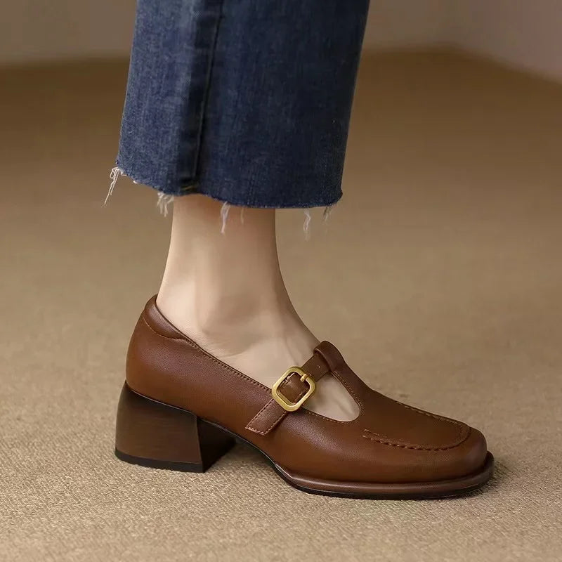 Emilia - retro style t-strap shoes — view 11