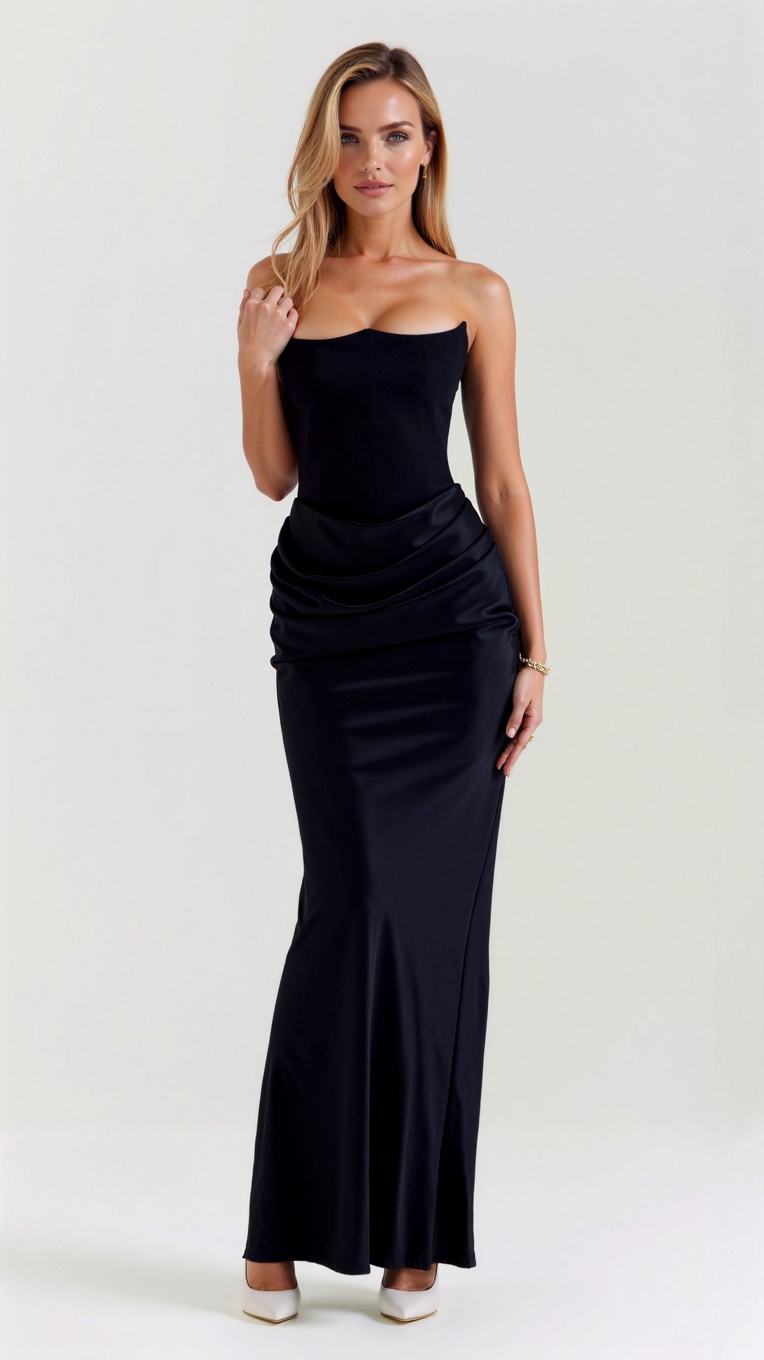 Emily - long dress with bodice — view 1