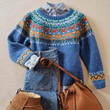 Emily - Classic Retro Knitted Sweater — view 1