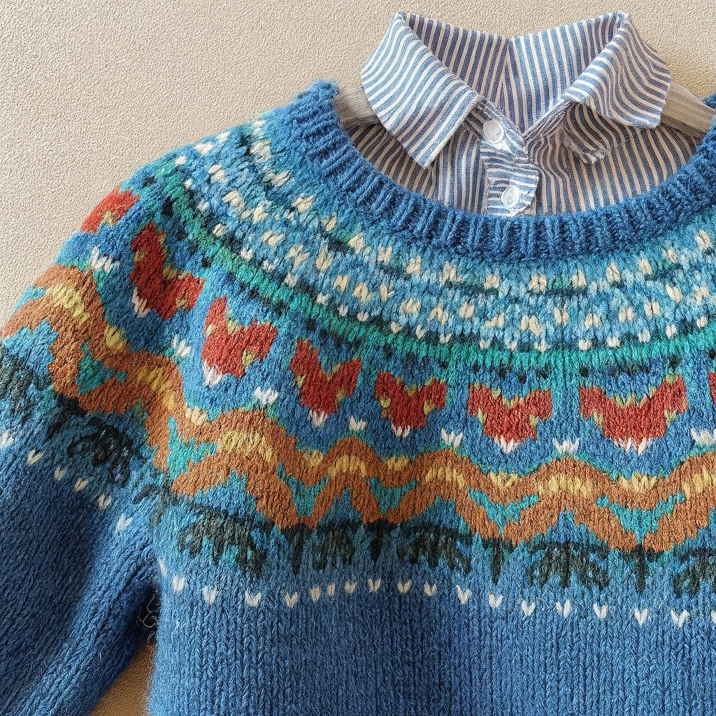 Emily - Classic Retro Knitted Sweater — view 2
