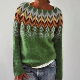 Emily - Retro Knitted Sweater — view 1