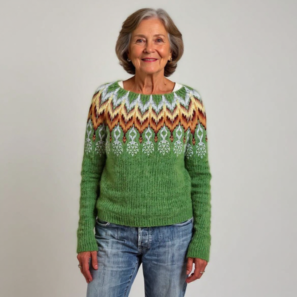 Emily - Retro Knitted Sweater — view 2