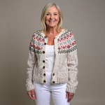 Emma - retro Icelandic cardigan — view 1
