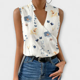 Erica - sophisticated V-neck top — view 5