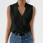 Erica - sophisticated V-neck top — view 6