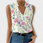 Erica - sophisticated V-neck top — view 7