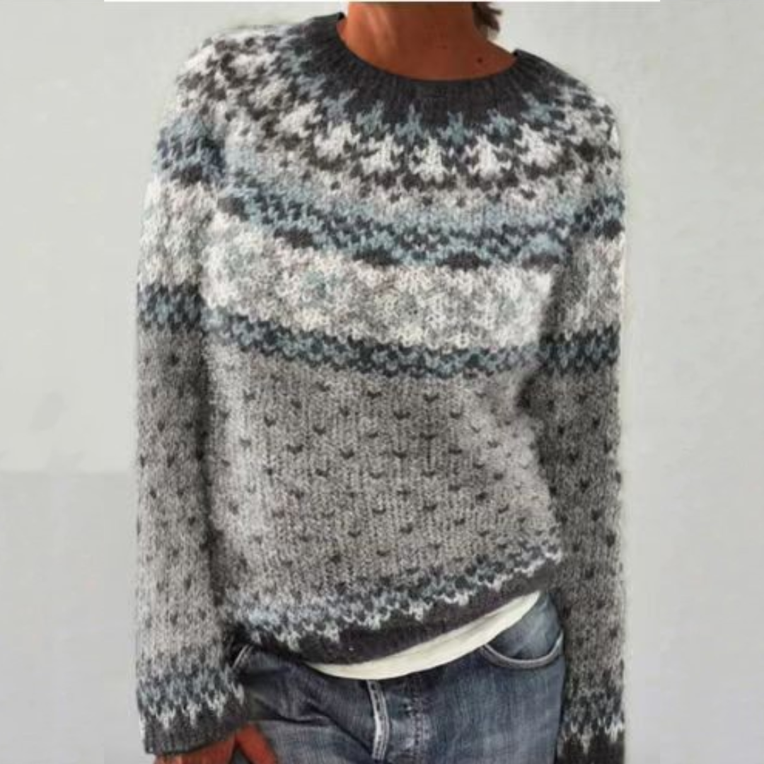 Erica - Retro Knitted Sweater — view 1