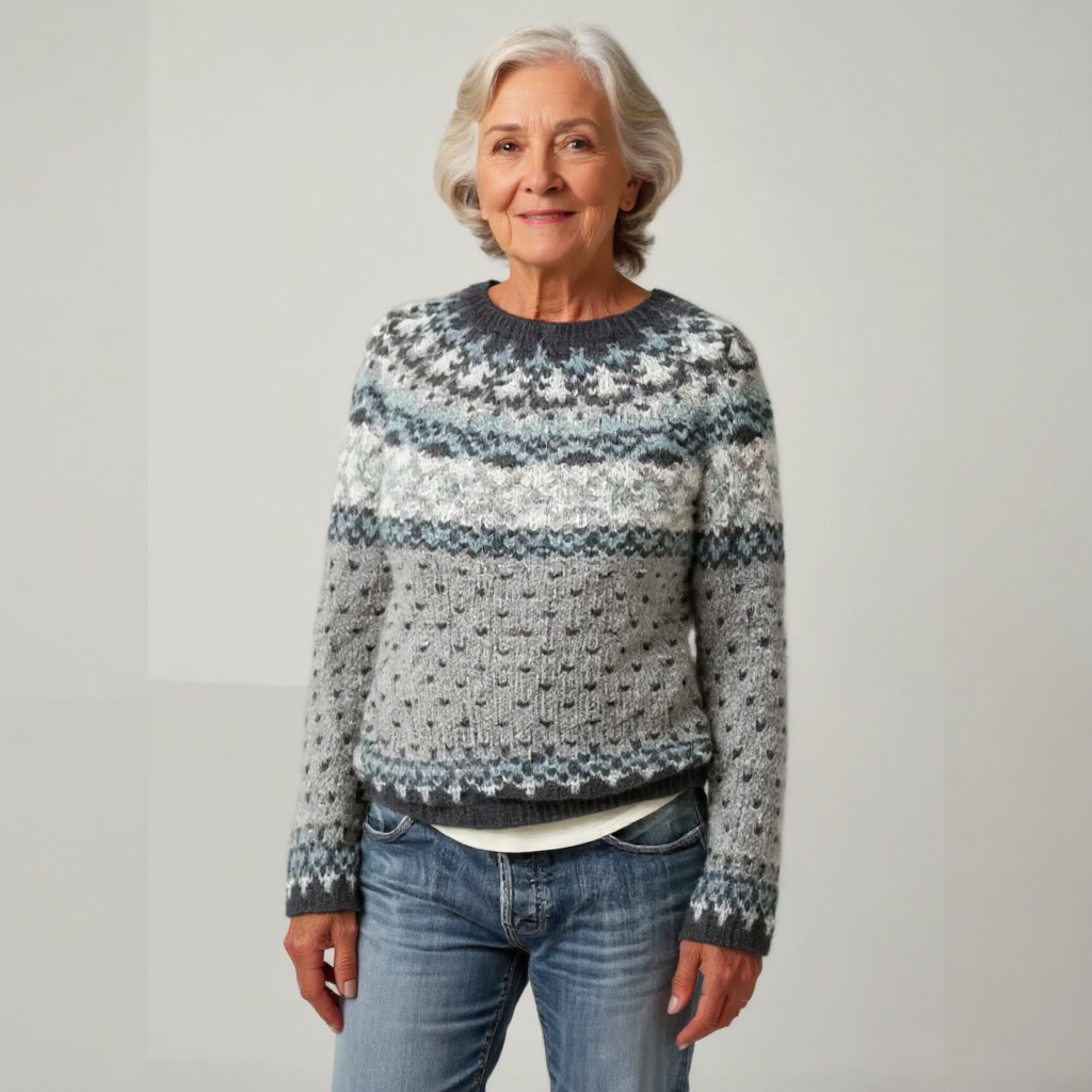 Erica - Retro Knitted Sweater — view 2