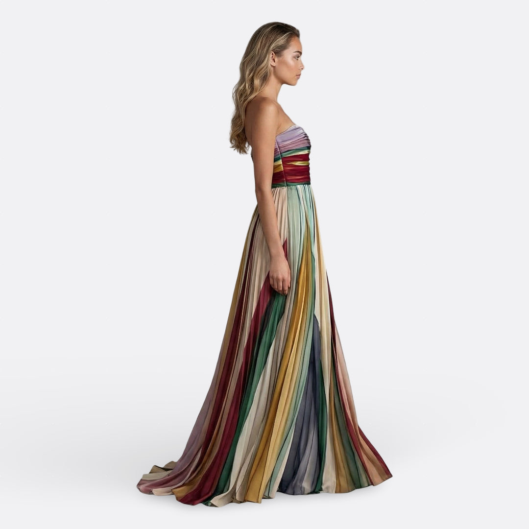Everly - long strapless dress — view 4