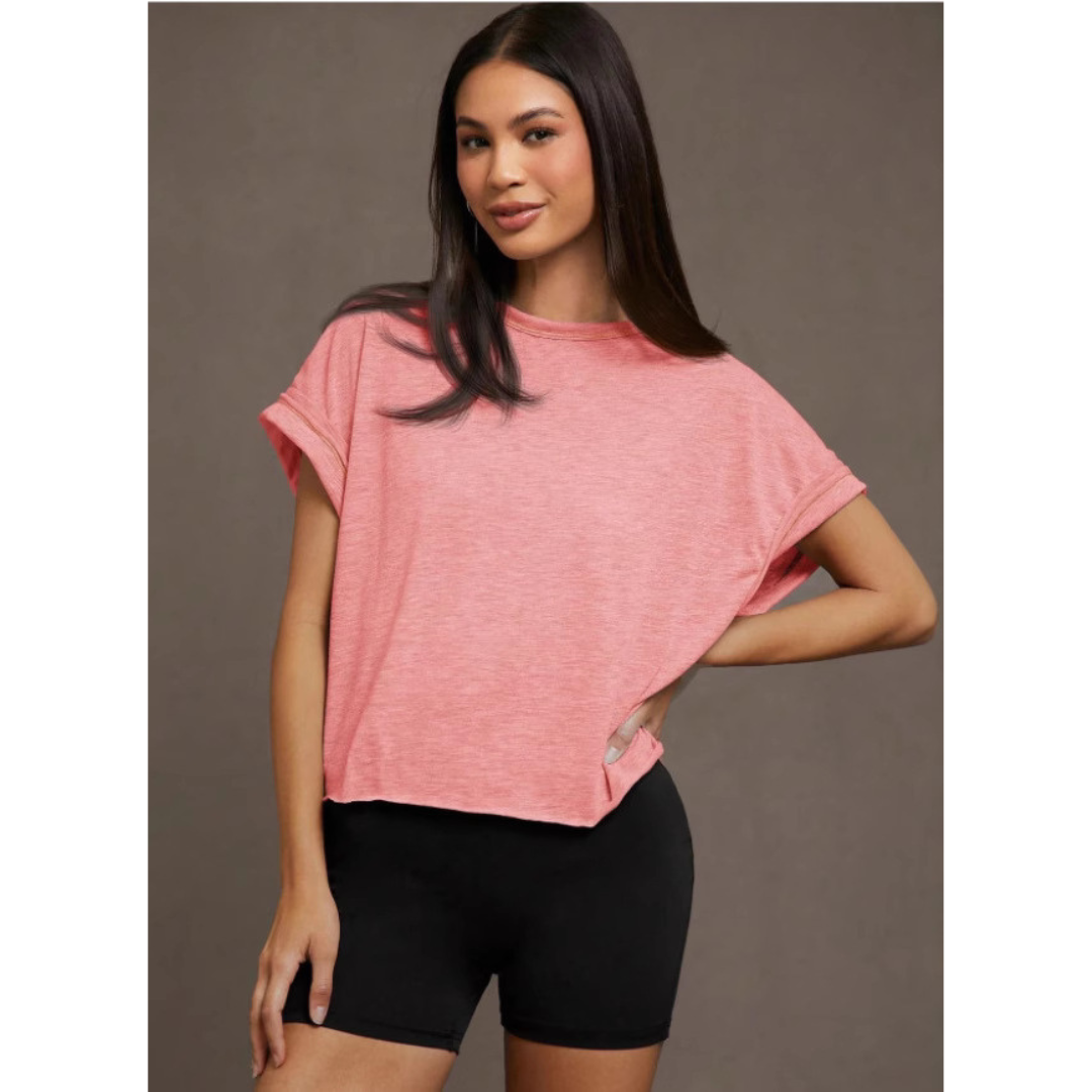 Faith - casual top with cutout hem — view 3