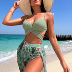 Faith - High Waisted Bikini Set with Matching Beach Dress — view 4