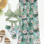 Faith - High Waisted Bikini Set with Matching Beach Dress — view 8