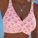 Fiona - Two-piece bikini with cut-out bra and diamond pattern — view 14