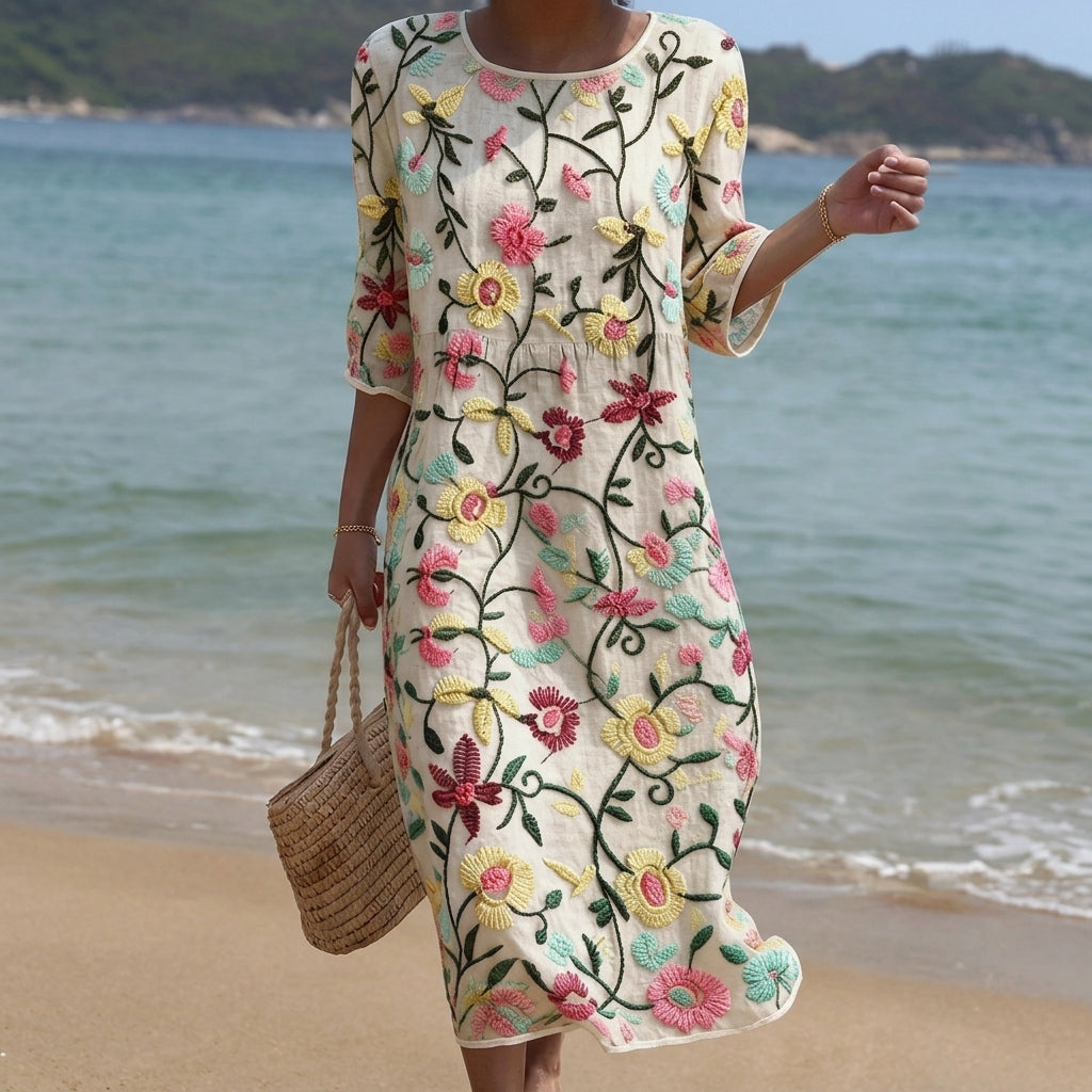 Fiona - women's floral dress — view 1