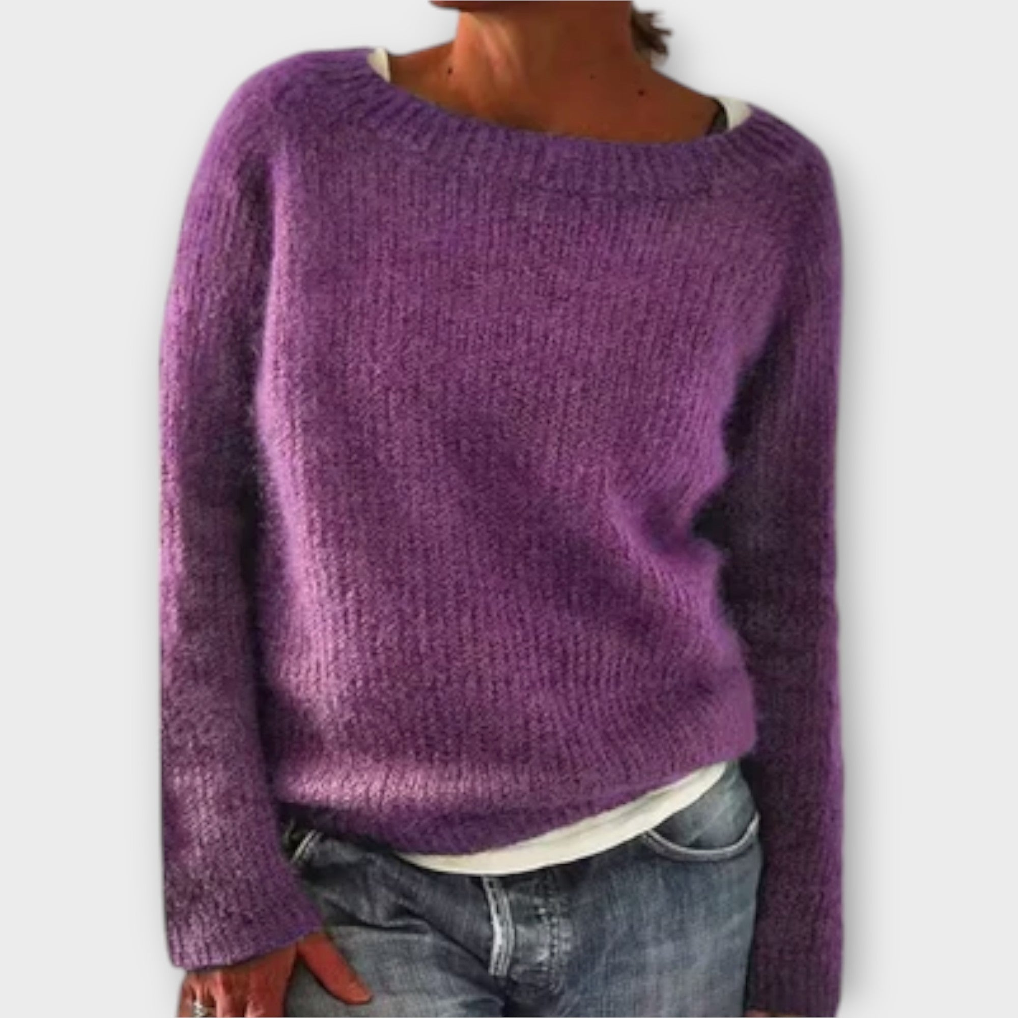 Fiona - Retro Knitted Sweater — view 2