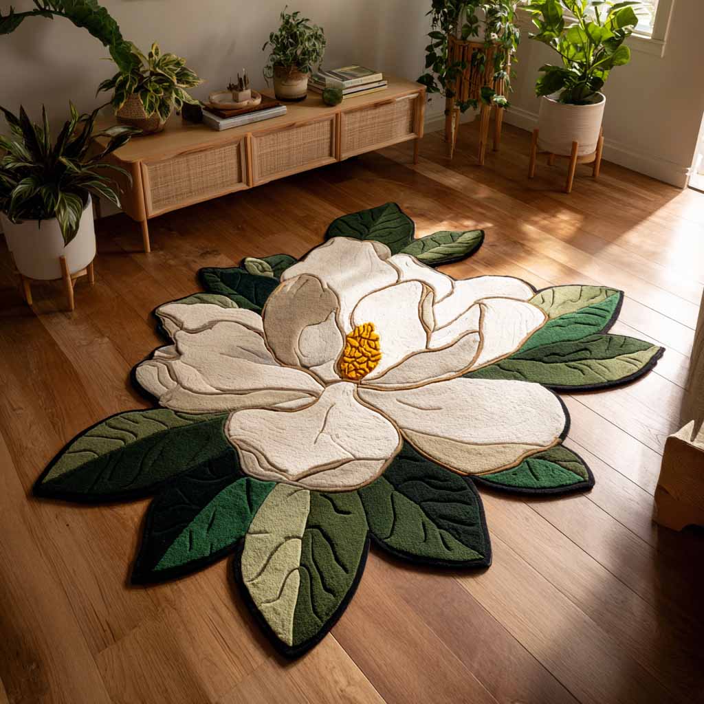Shaped rug - Flower shape — view 1