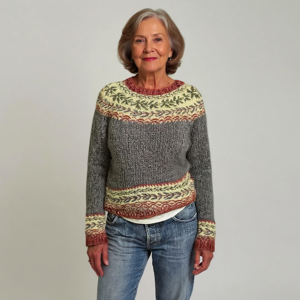Frances - Retro Knitted Sweater — view 2