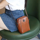 Freya – compact monochrome mini handbag — view 9