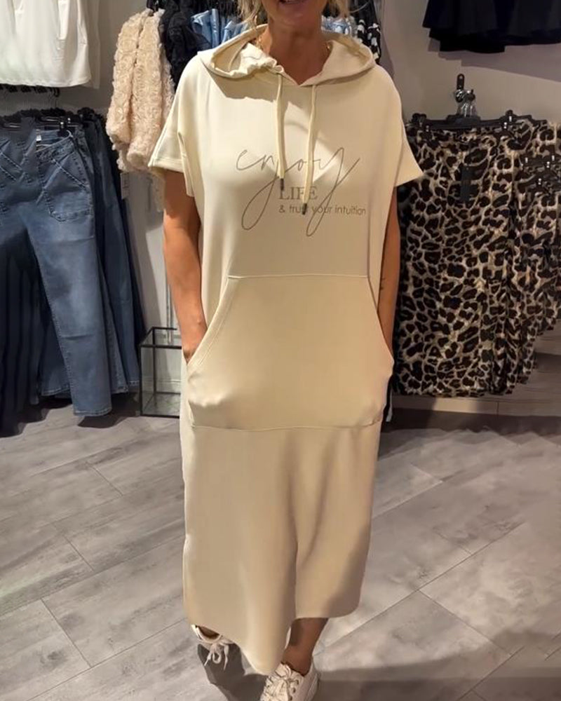 Gabriella - casual hooded dress — view 5