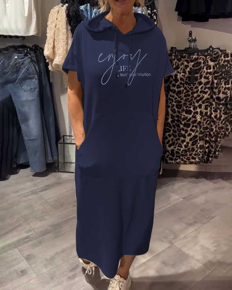 Gabriella - casual hooded dress — view 7