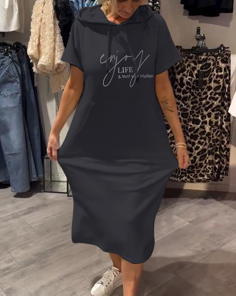 Gabriella - casual hooded dress — view 9