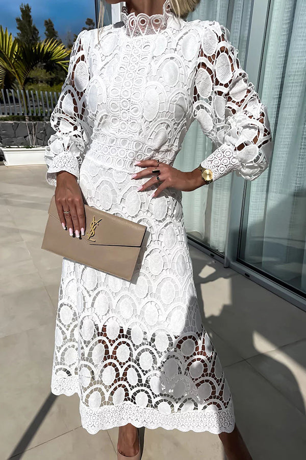 Gabrielle - elegant midi dress — view 3