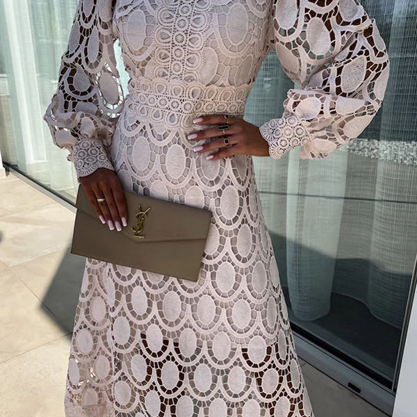 Gabrielle - elegant midi dress — view 4
