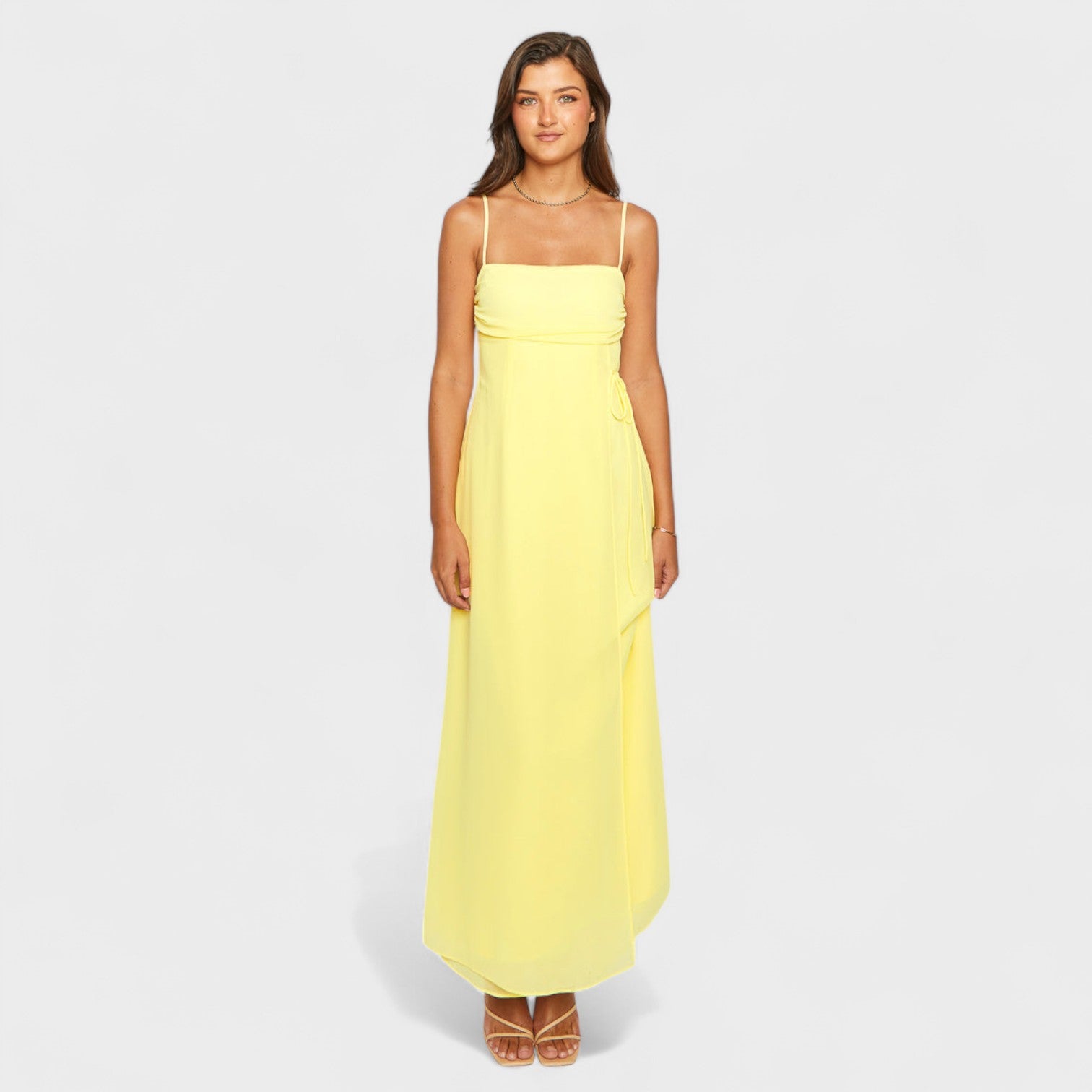 Gabrielle - Yellow Maxi Dress — view 1