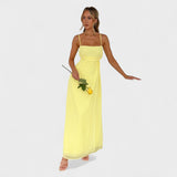 Gabrielle - Yellow Maxi Dress — view 2