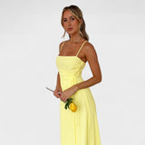 Gabrielle - Yellow Maxi Dress — view 6