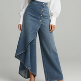 Gabrielle - wrap denim pants — view 2