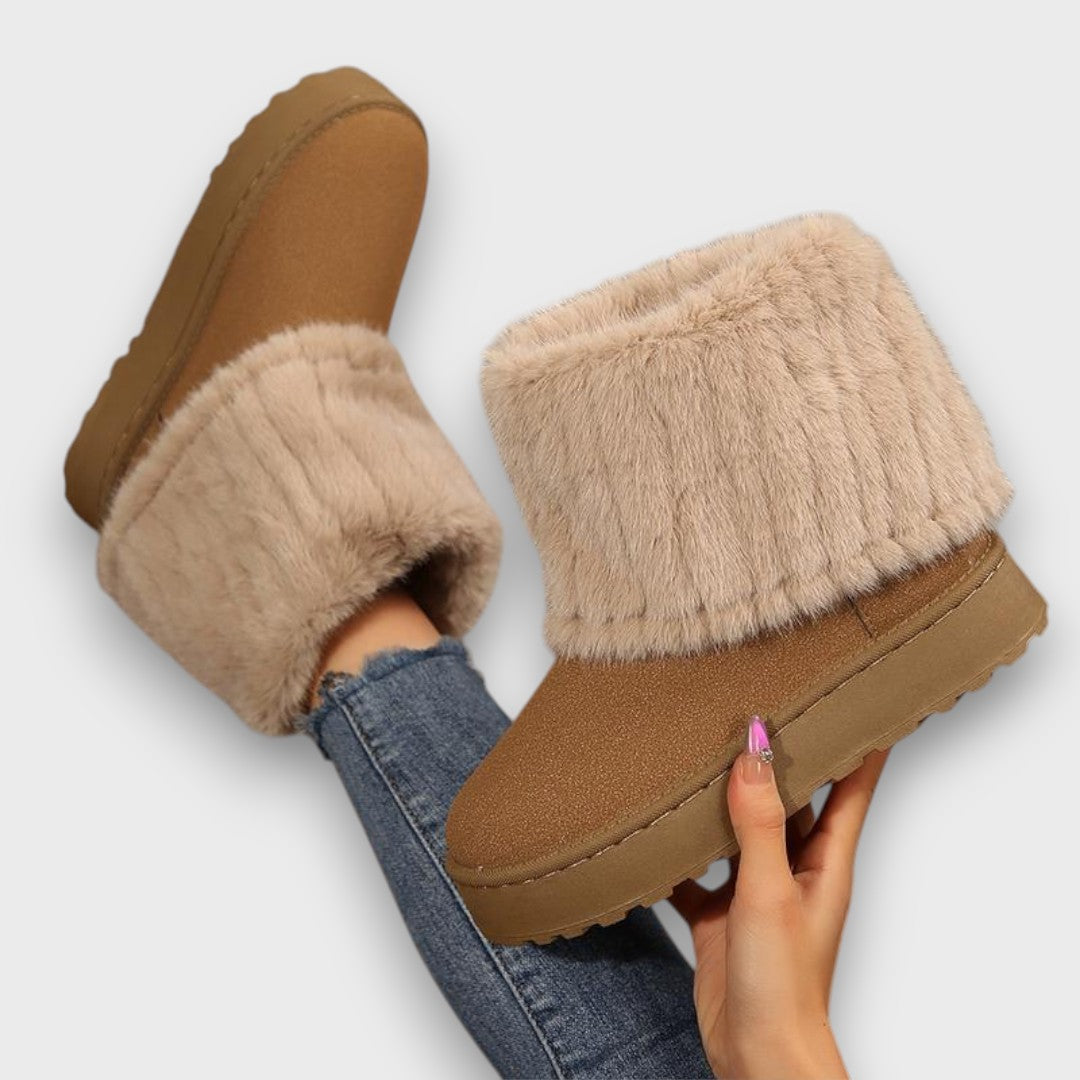 Genesis - fluffy faux fur winter boots — view 2