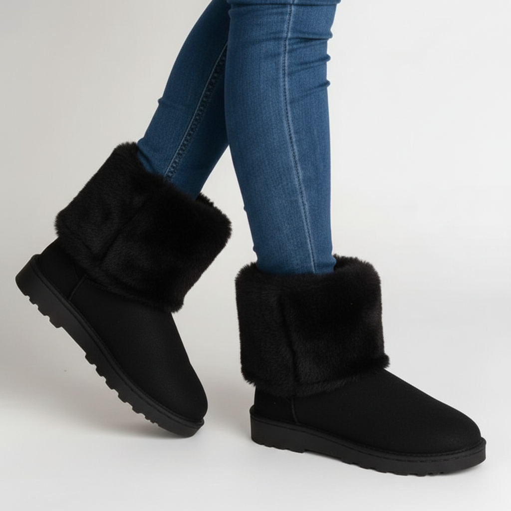 Genesis - fluffy faux fur winter boots — view 3