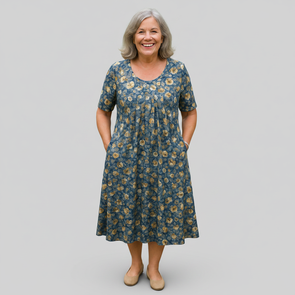 Genesis - midi dress with an easy fit — view 3