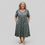 Genesis - midi dress with an easy fit — view 3