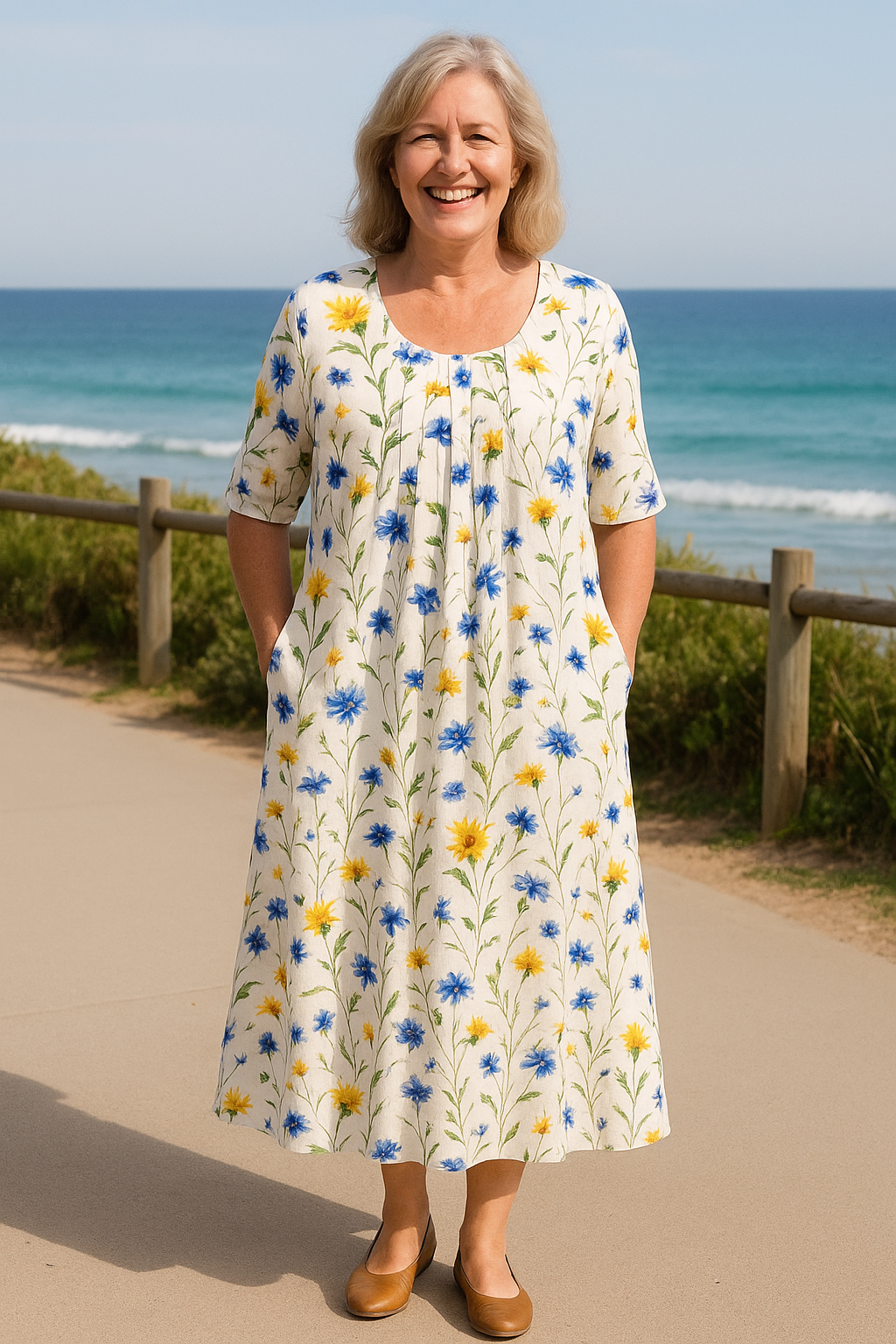 Genesis - midi dress with an easy fit — view 4