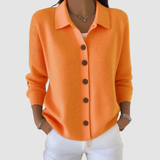 Genevieve - Soft button-up knit cardigan — view 1