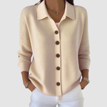 Genevieve - Soft button-up knit cardigan — view 5