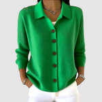 Genevieve - Soft button-up knit cardigan — view 7