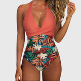 Gianna - elegant women's swimsuit with V-neck — view 3