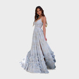 Gianna - long bohemian dress with slit — view 4