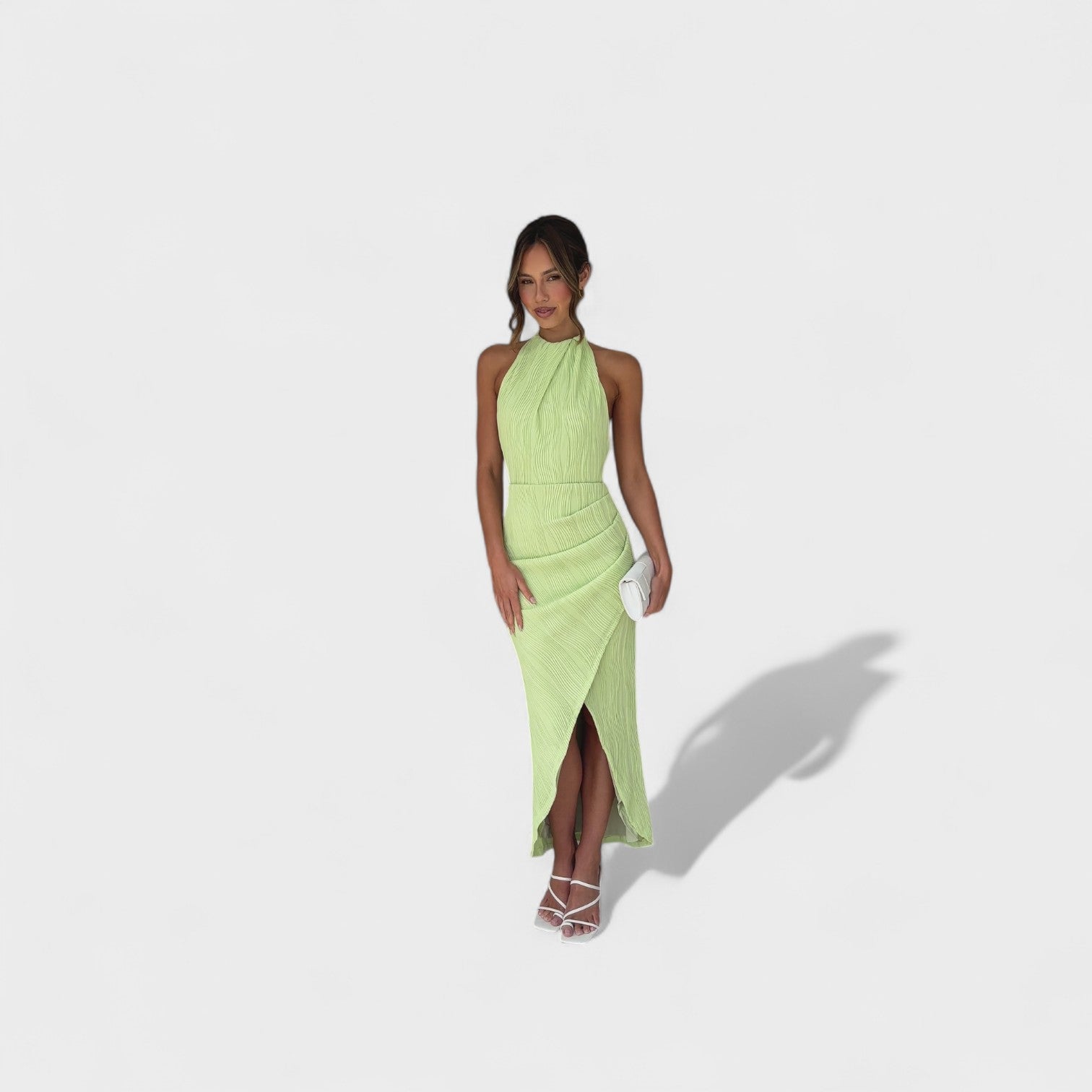 Gianna - long dress with pleats — view 2