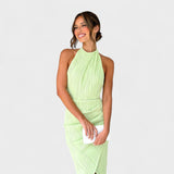 Gianna - long dress with pleats — view 5