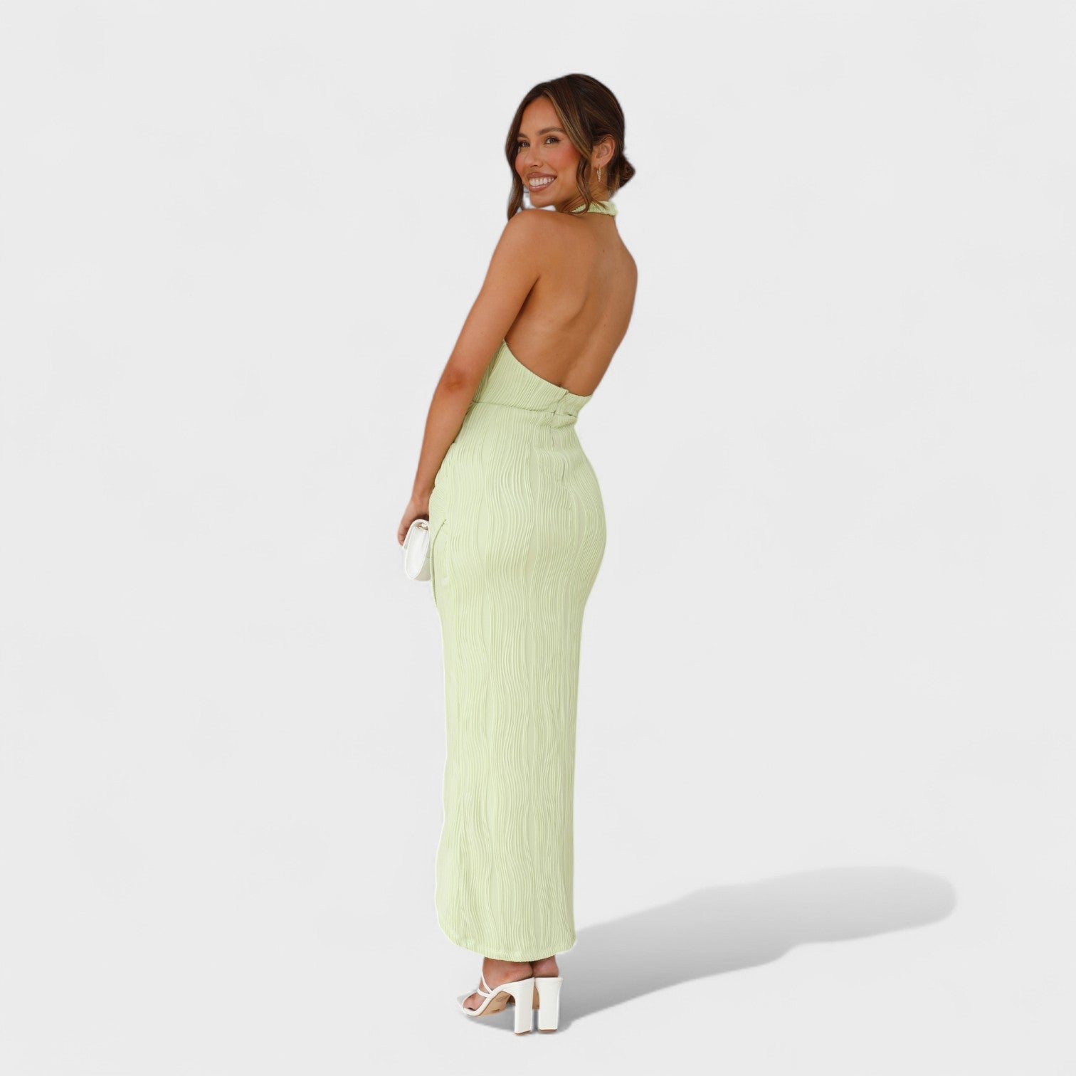 Gianna - long dress with pleats — view 6