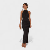 Gianna - long dress with pleats — view 7
