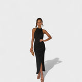 Gianna - long dress with pleats — view 8