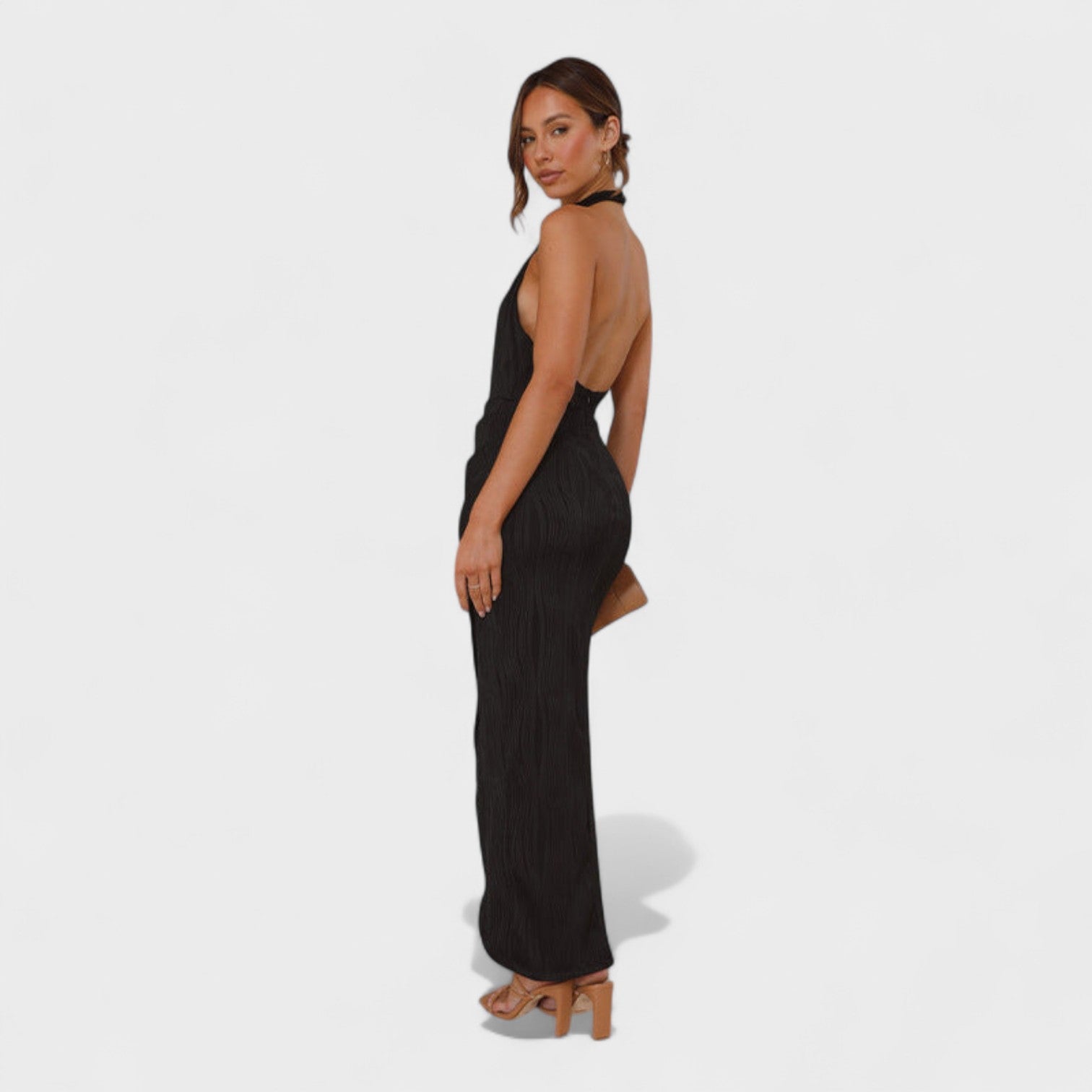 Gianna - long dress with pleats — view 9