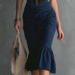 Gloria - elegant midi dress with zipped neckline — view 6