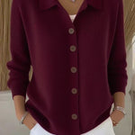 Gloria - Shawl Collar Button Up Cardigan — view 1