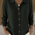 Gloria - Shawl Collar Button Up Cardigan — view 3